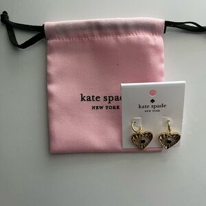 Kate Spade GoldTone Evil Eye Huggie Drop Earrings